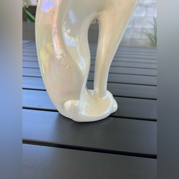 Vintage 1970s Iridescent Ceramic Cat - Picture 7 of 10